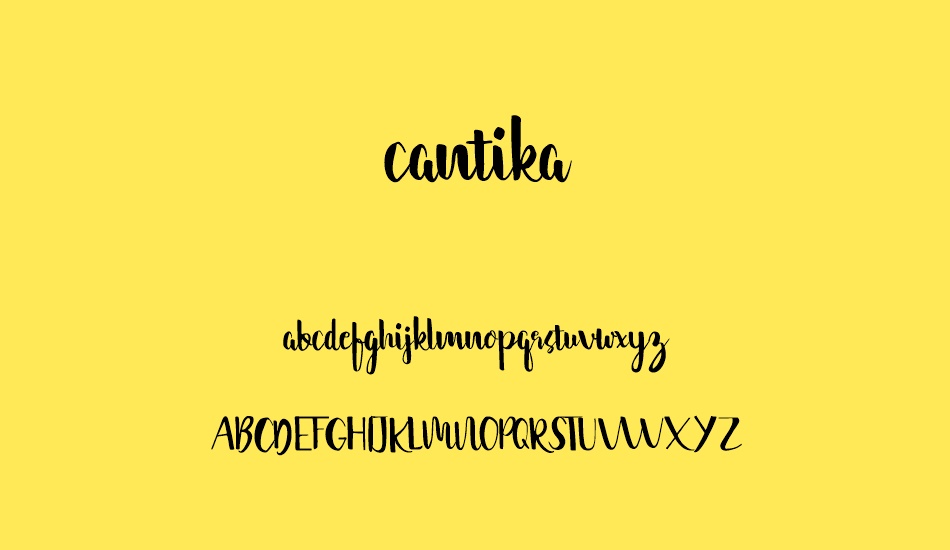 cantika free font