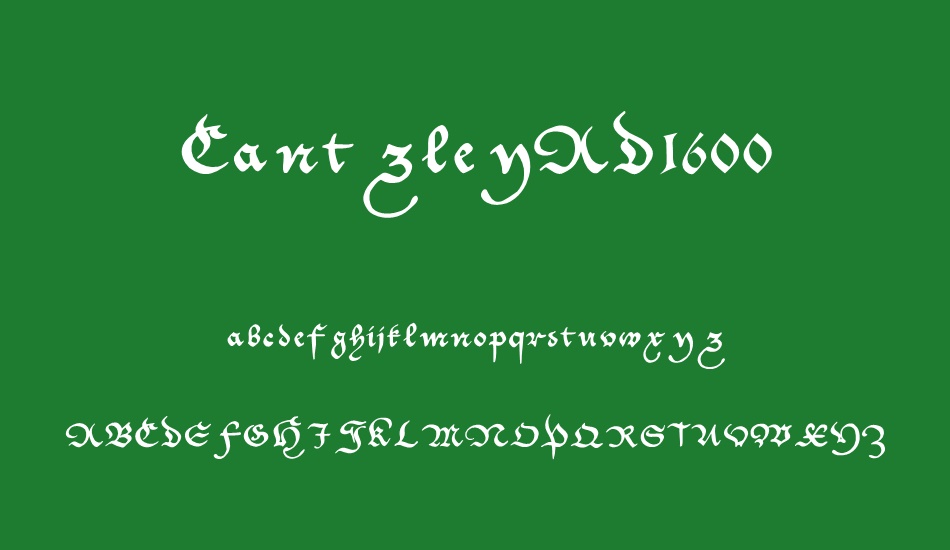 CantzleyAD1600 font