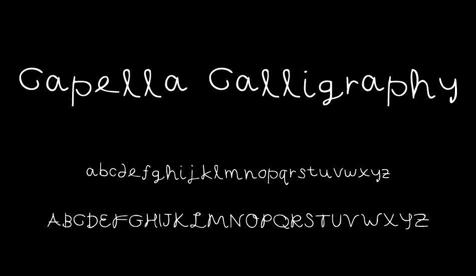 Capella Calligraphy font