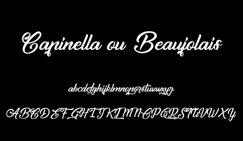 Capinella ou Beaujolais font