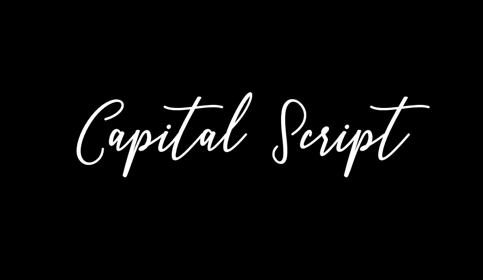 Capital Script font big