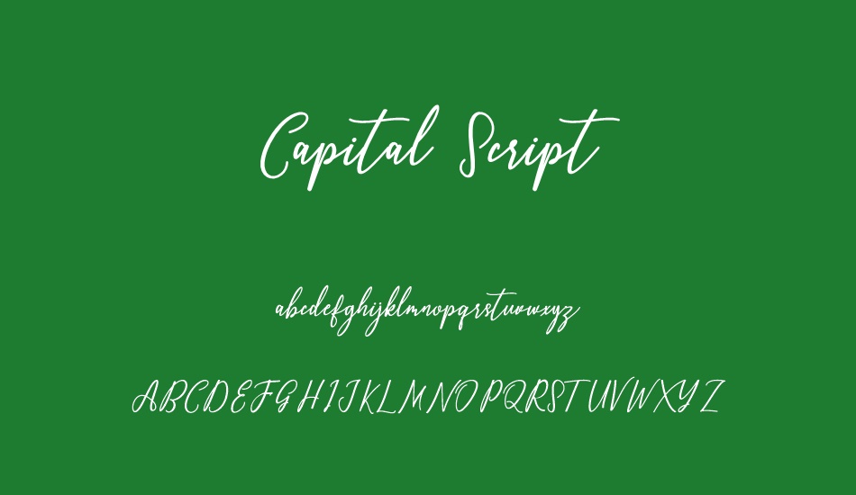 Capital Script font