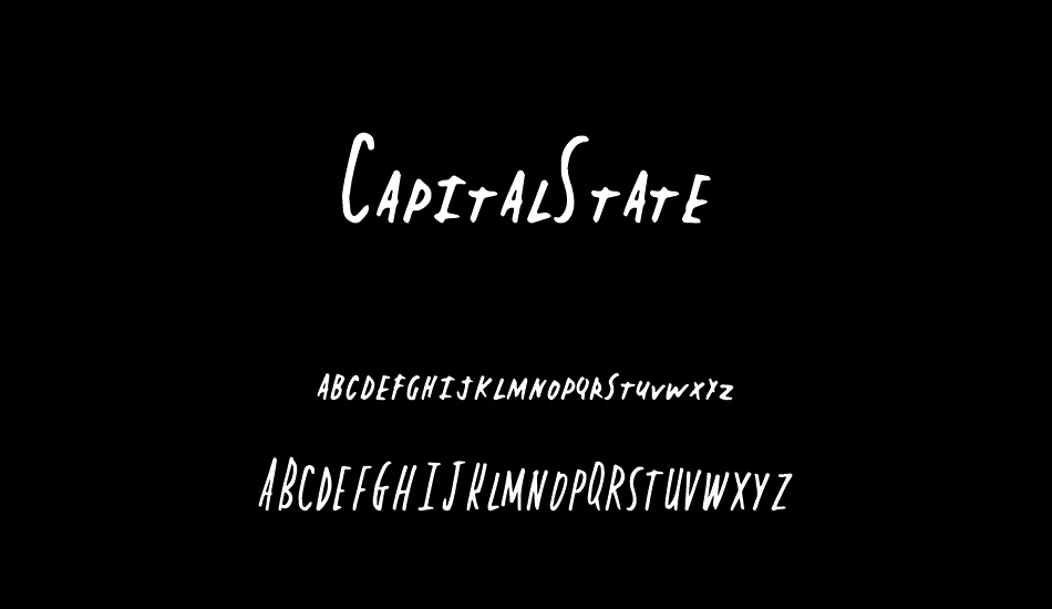CapitalState font