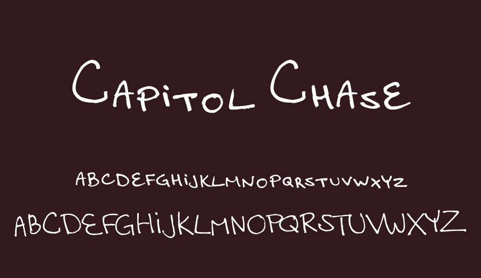 Capitol Chase font