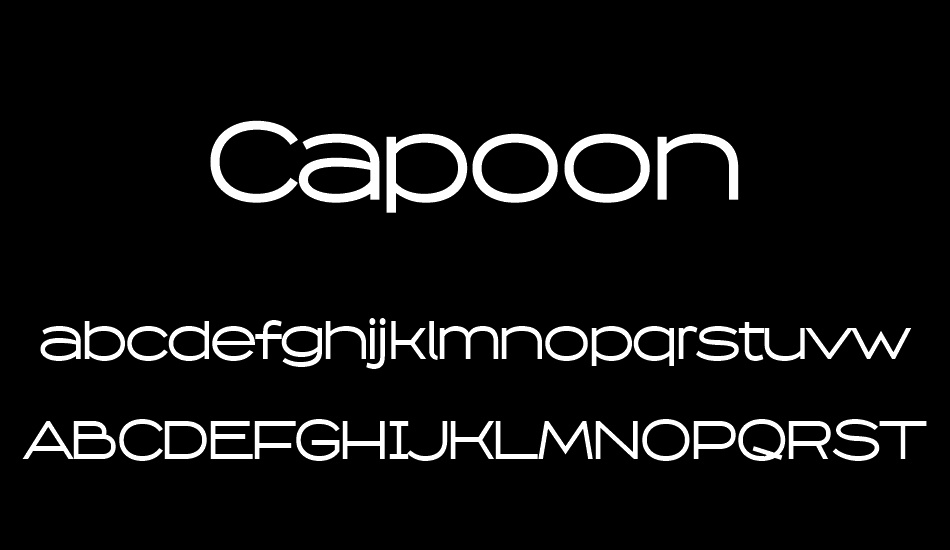 Capoon PERSONAL USE font
