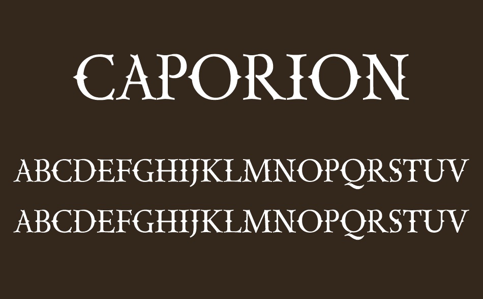 Caporion font