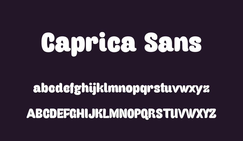 Caprica Sans Personal Use font