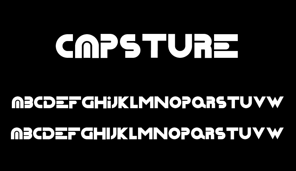 Capsture font