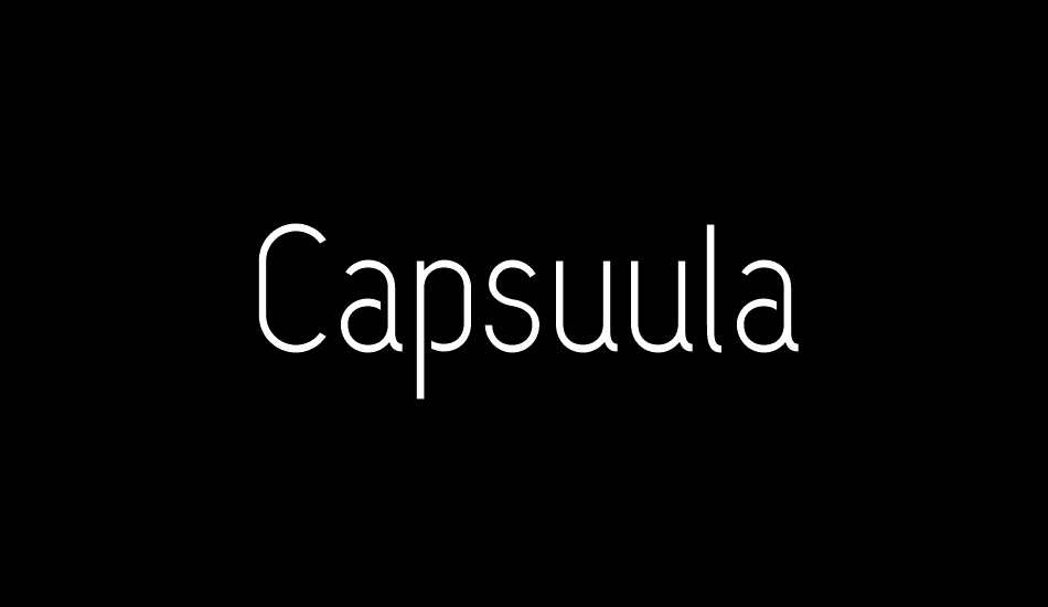 Capsuula font big