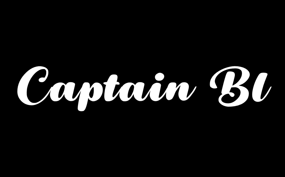 Captain Blackjack font big