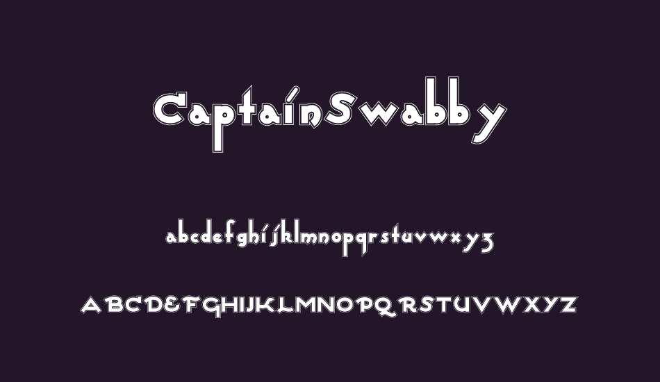 CaptainSwabby font