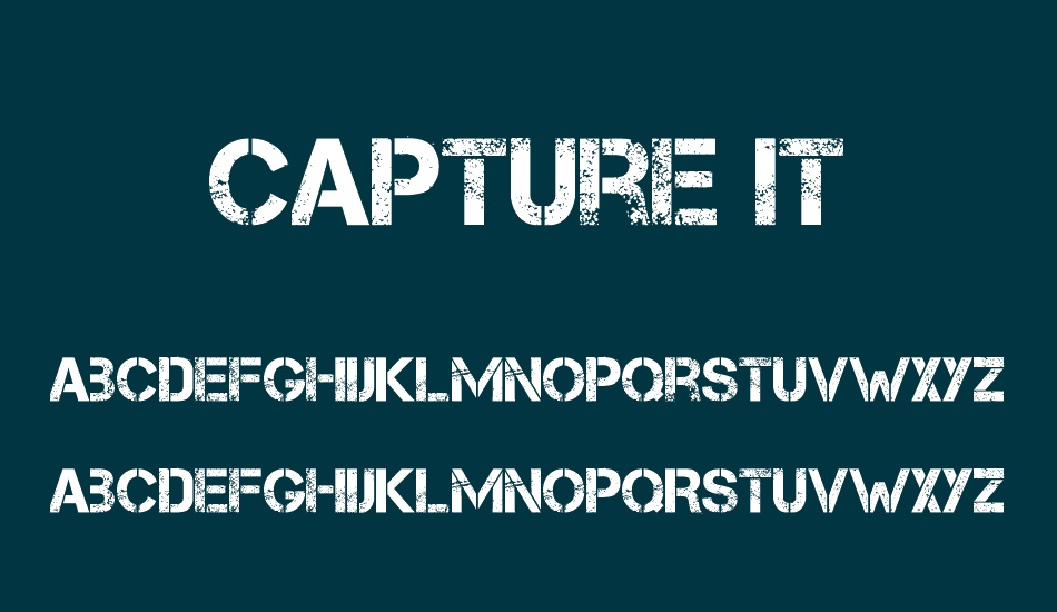 capture-it font