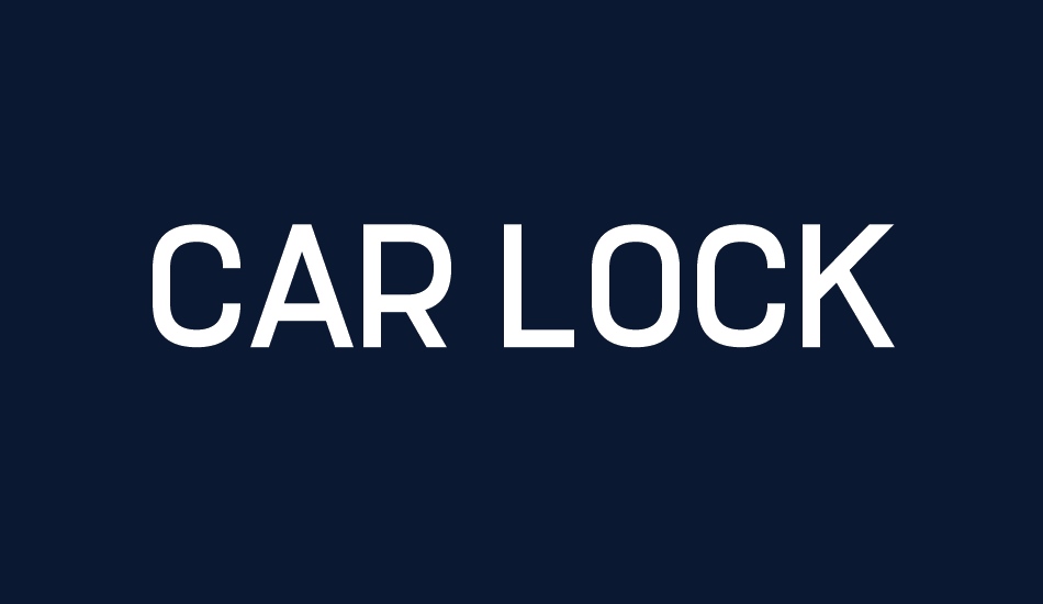 Car Lock font big