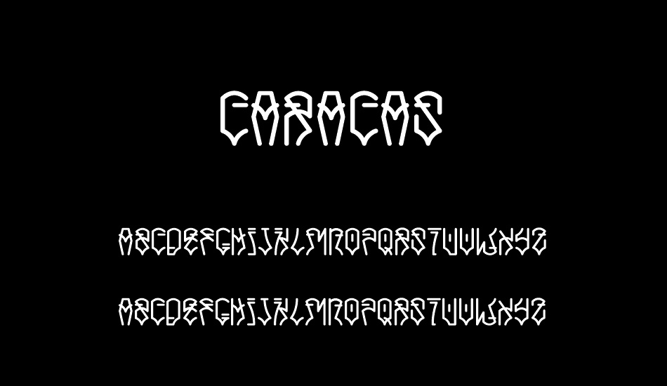 Caracas font