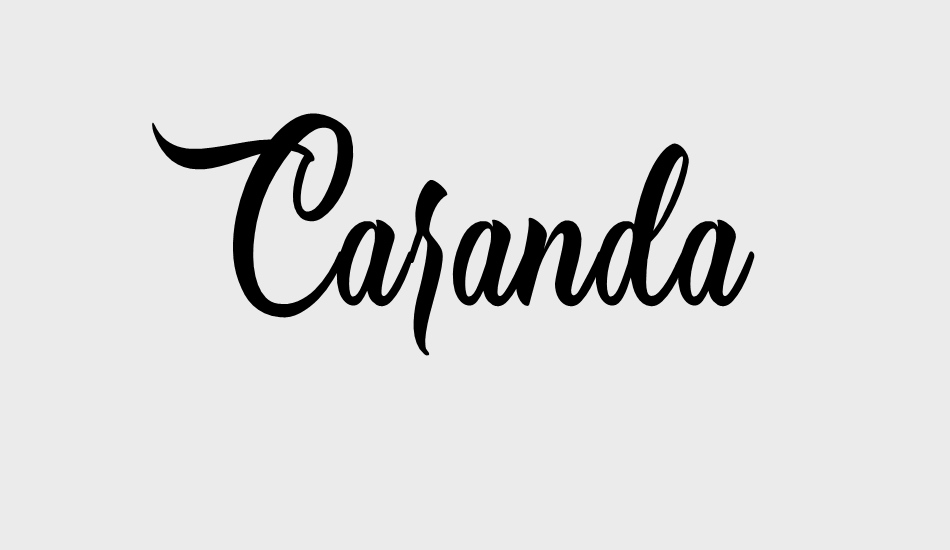 Caranda Personal Use font big