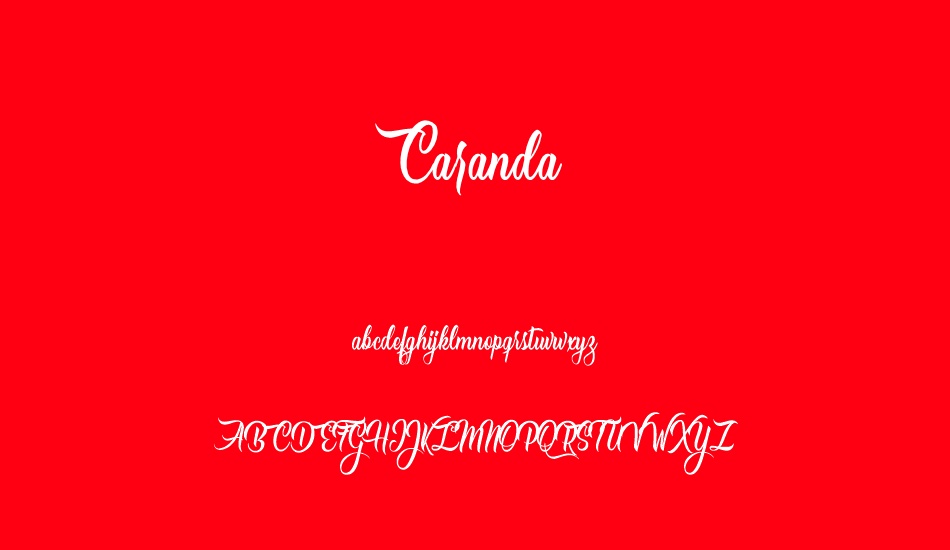 Caranda Personal Use font