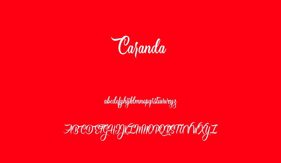 caranda-personal-use font