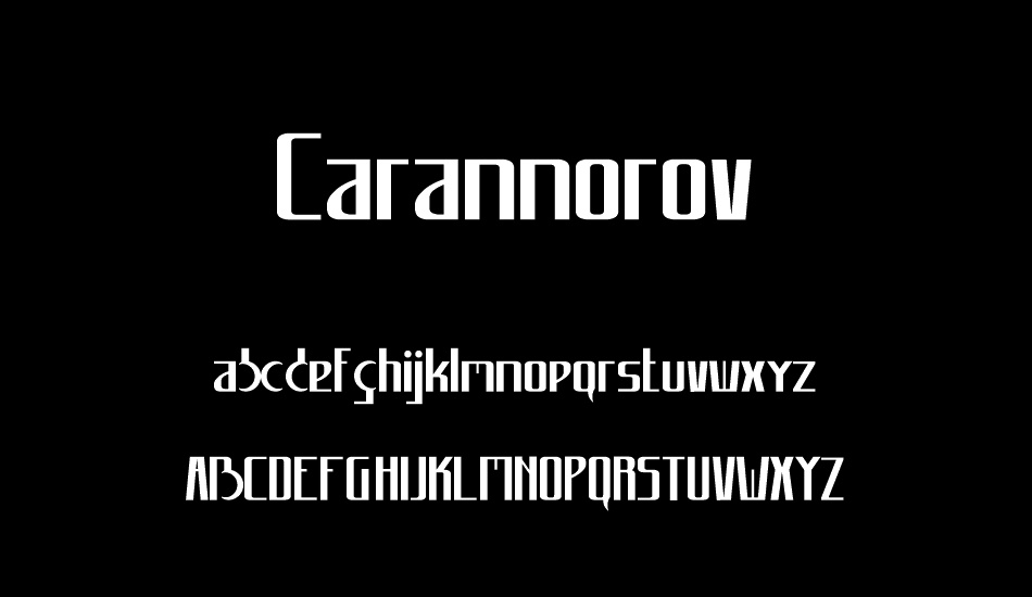 Carannorov font