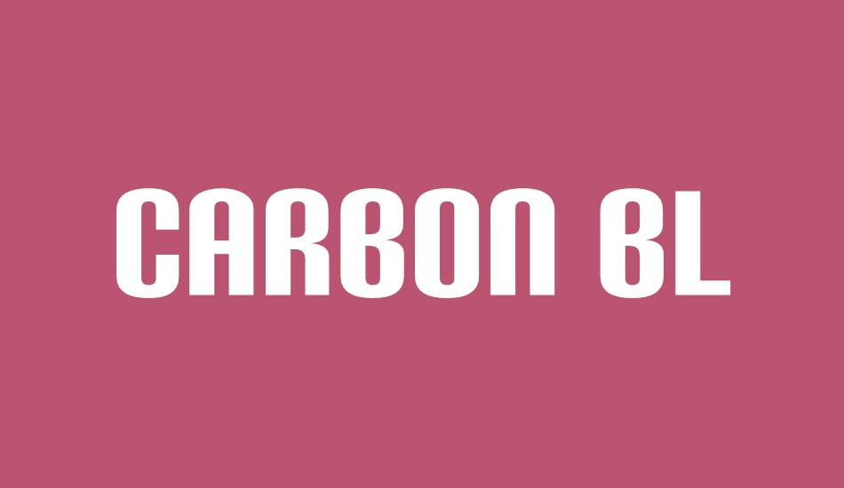 Carbon Bl font big