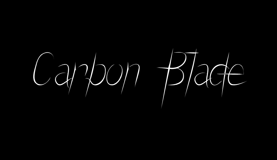 Carbon Blade font big