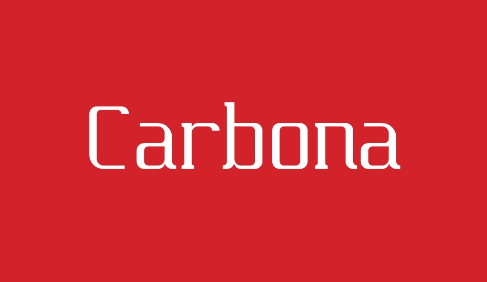 Carbona font big