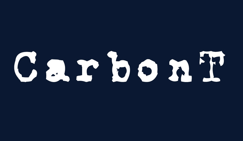 CarbonType font big