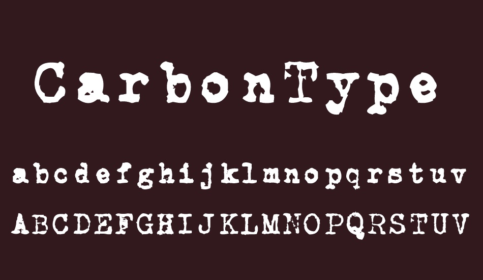 CarbonType font