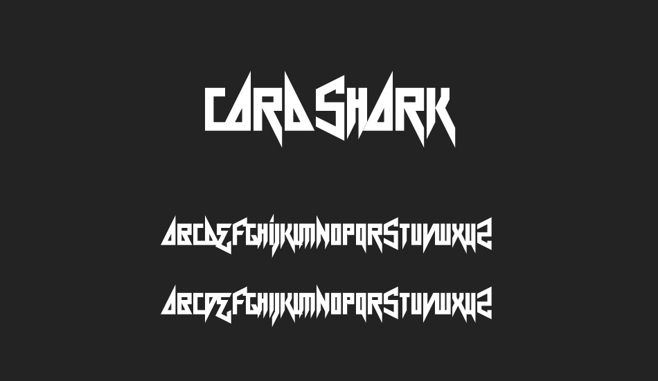 Card Shark font