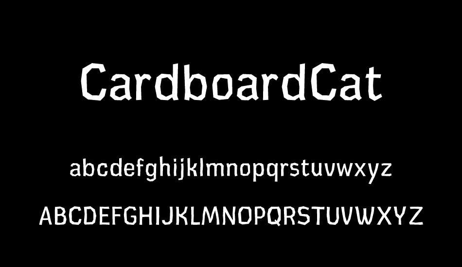 CardboardCat font