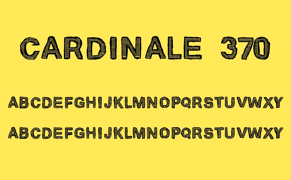 Cardinale 370 font