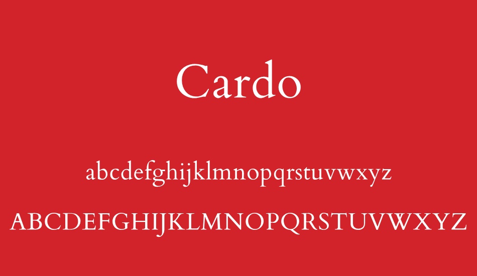 cardo font