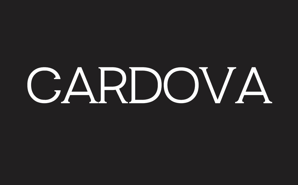 Cardova font big