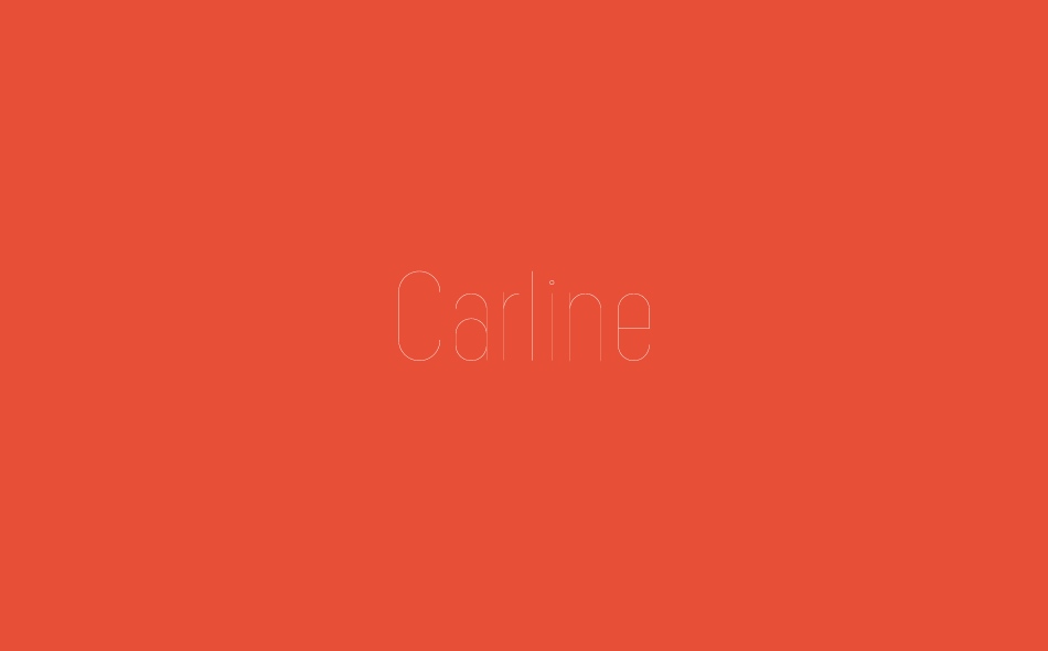 Carline font big