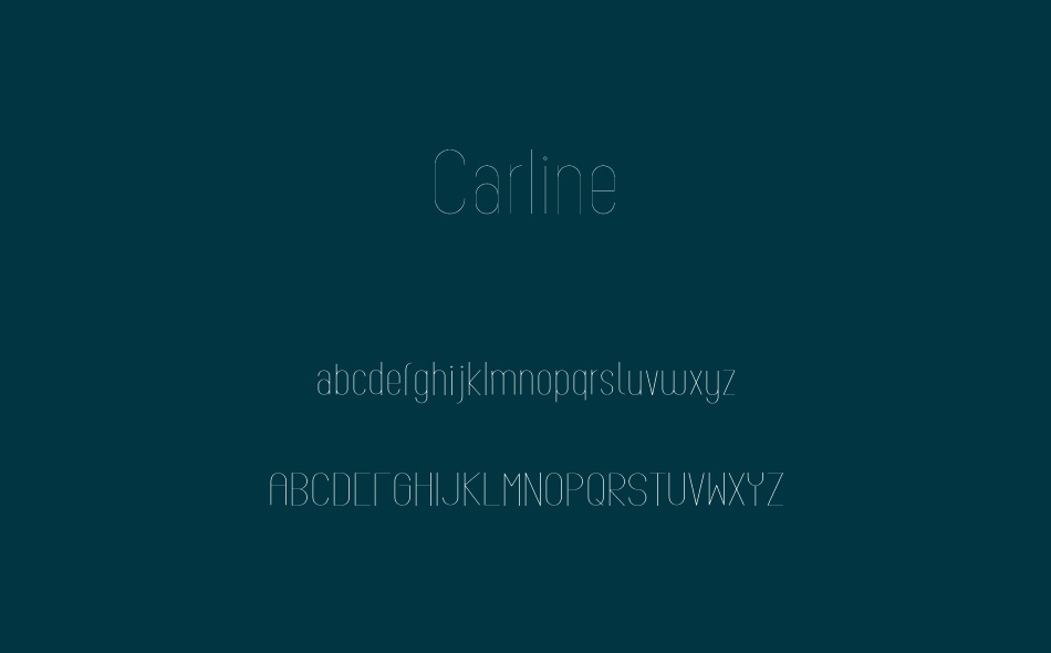 Carline font