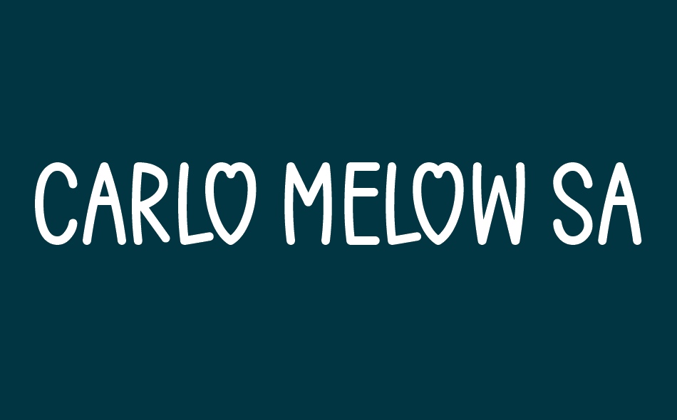 Carlo Melow font big