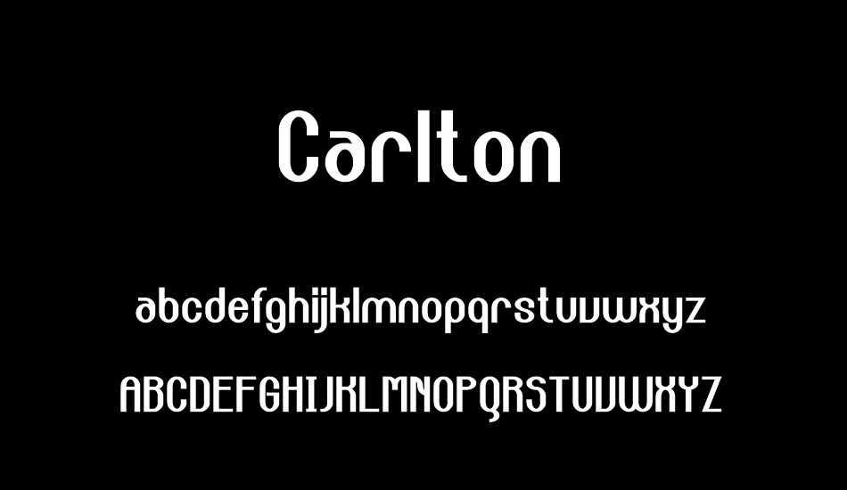 Carlton font