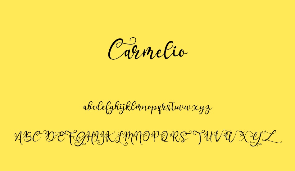 carmelio font