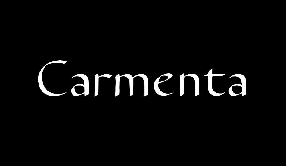 Carmenta font big