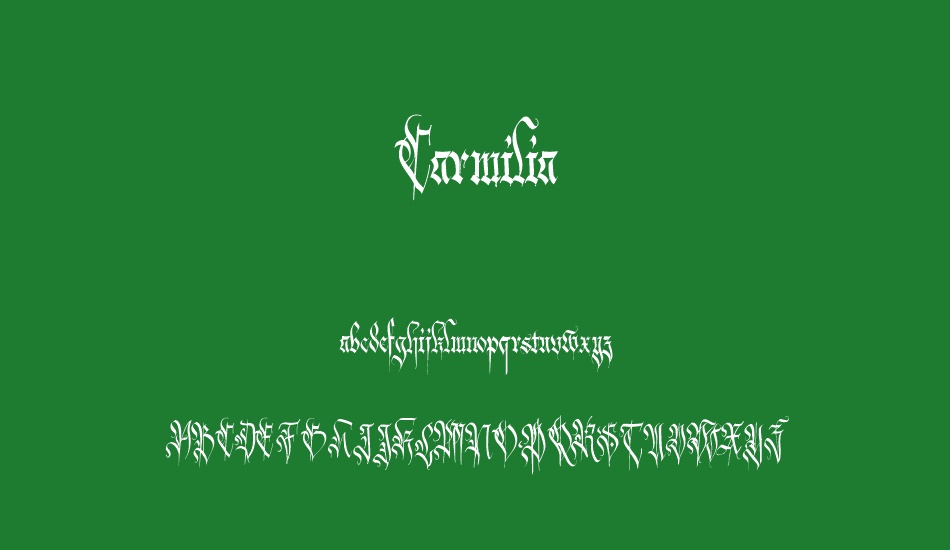 Carmilia font