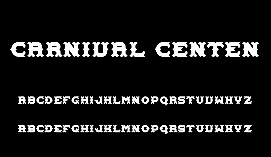 Carnival Centenary font
