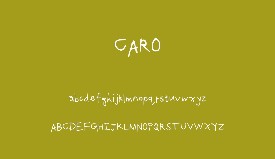 CARO font