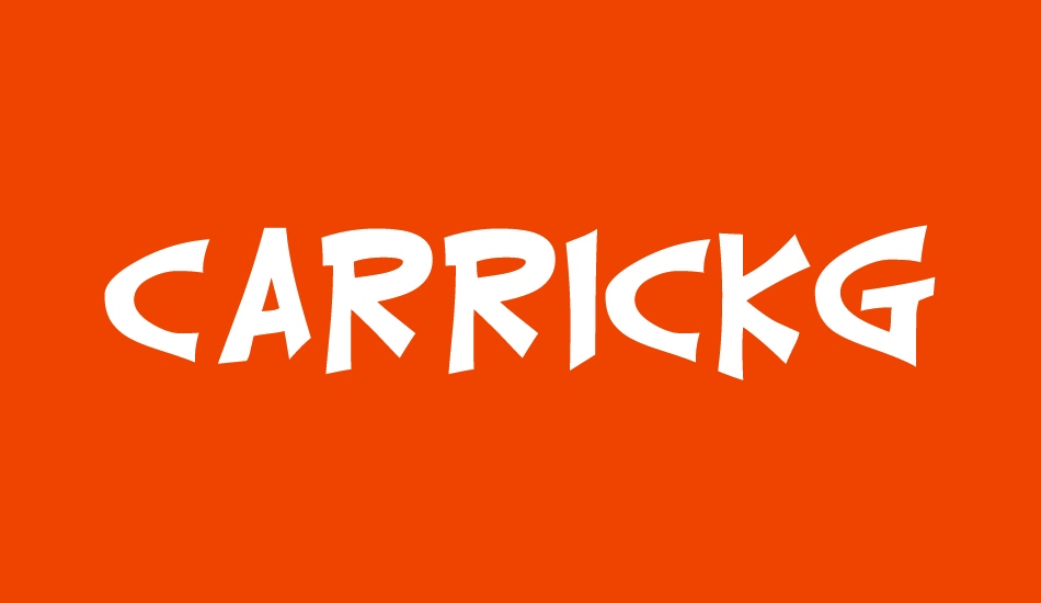 CarrickGroovy font big