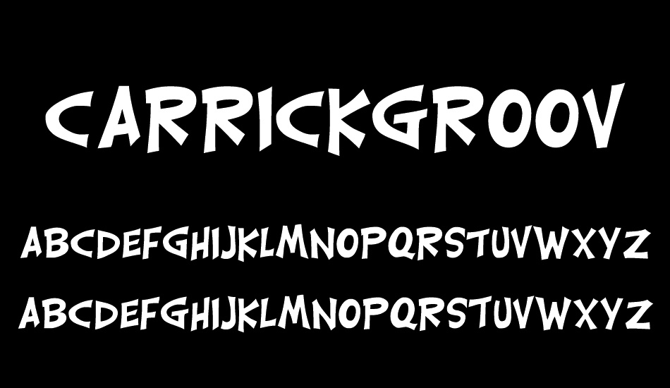 CarrickGroovy font