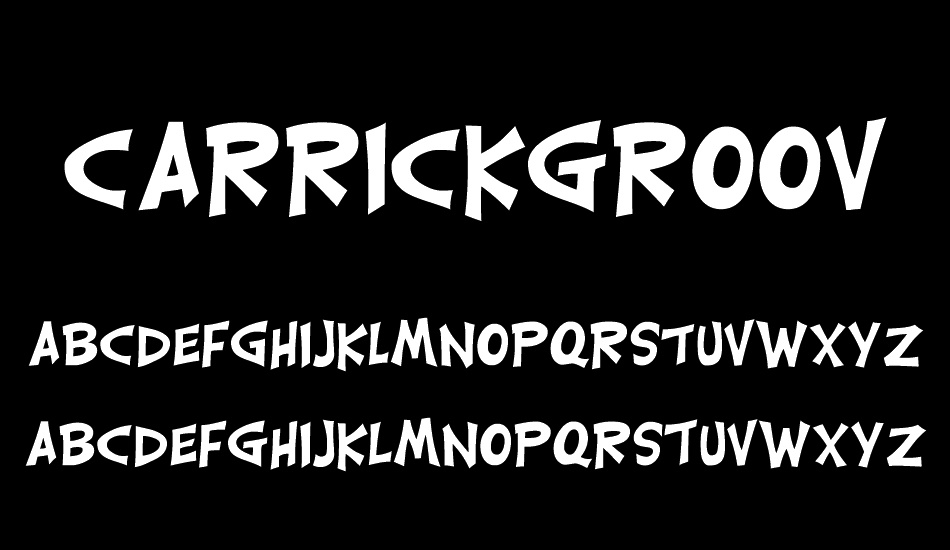 CarrickGroovy font