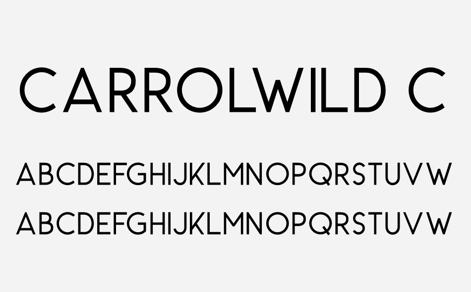 Carrol Wild font