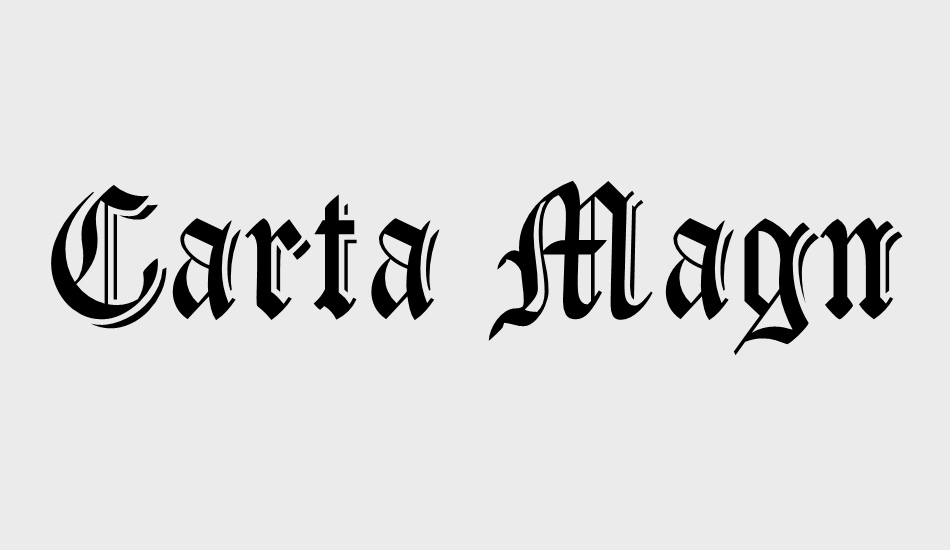 Carta Magna Line font big