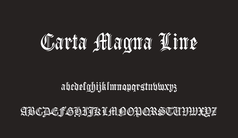 Carta Magna Line font