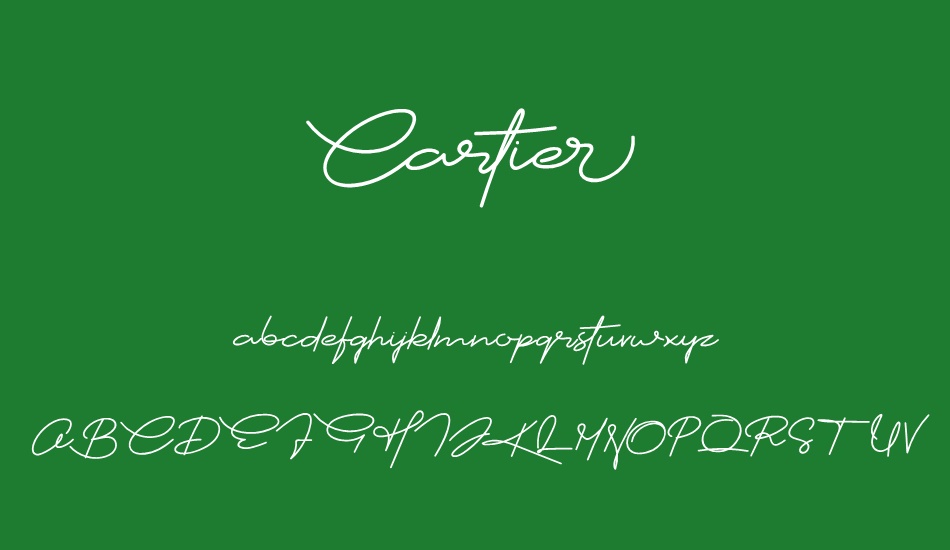 Cartier font