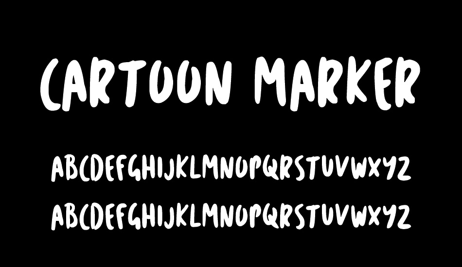 Cartoon Marker font
