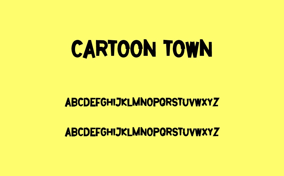 Cartoon Town font